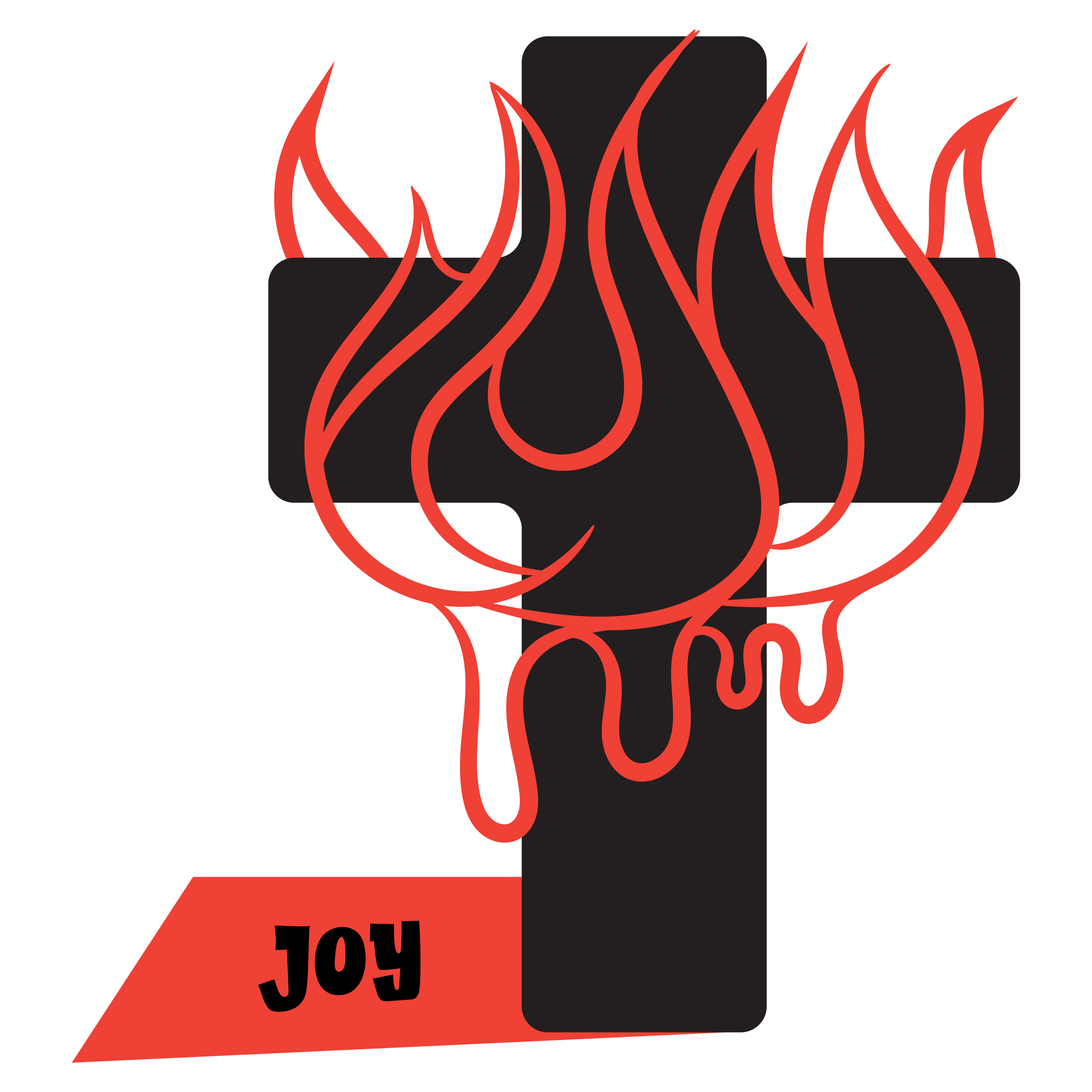 Cross coming out of the eye